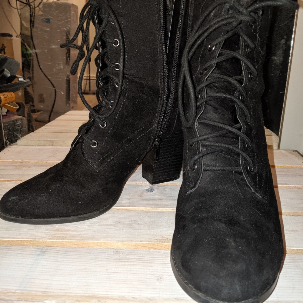 Forever 21 lace up booties